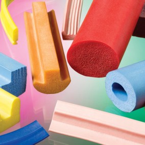 Examples of Silicon Sponge Extrusions we can produce